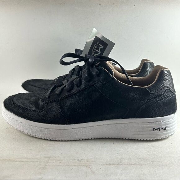 Mark Nason Los Angeles Palmilla Mens Shoes Leather Sneakers Black Size 10 - Picture 3 of 9